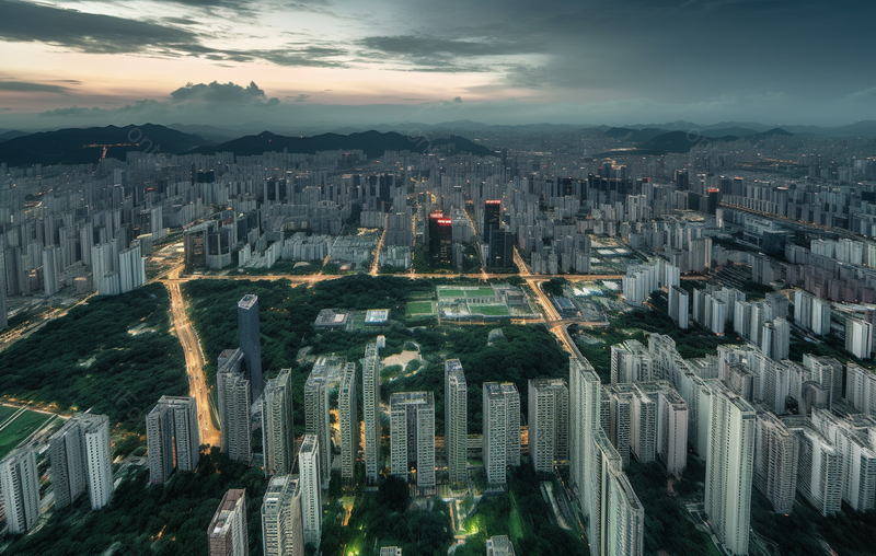 深圳福田中心区高楼建筑俯视摄影图背景,高清,摄影图,摄影图片,图片大全,摄影图免费下载